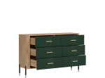 DANTE zelená DT04 komoda so zásuvkami