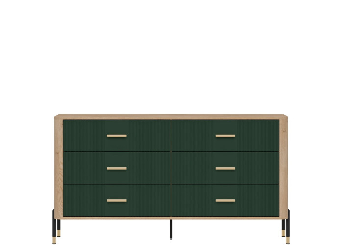 DANTE zelená DT05 komoda so zásuvkami