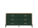 DANTE zelená DT05 komoda so zásuvkami