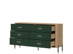 DANTE zelená DT05 komoda so zásuvkami