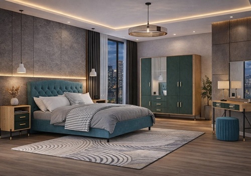 DANTE zelená, spálňový nábytok