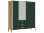 DANTE zelená DT17 šatníkovo-policová skriňa DANTE zelená DT17 šatníkovo-policová skriňa