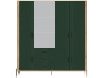 DANTE zelená DT17 šatníkovo-policová skriňa DANTE zelená DT17 šatníkovo-policová skriňa
