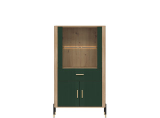 DANTE zelená DT12 vitrína