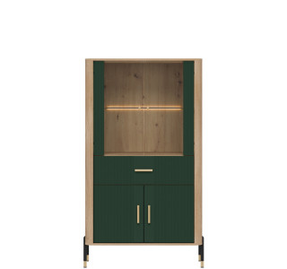 DANTE zelená DT12 vitrína