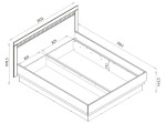 DORIAN DN14/180, manželská posteľ s úložným priestorom 180x200 cm