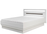 IRMA biela/biely lesk IM16, manželská posteľ 160x200 cm