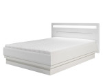 IRMA biela/biely lesk IM16, manželská posteľ 160x200 cm