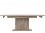 IRMA dub/biely lesk IM13-ST02, rozkladací jedálenský stôl 160-200x90 cm