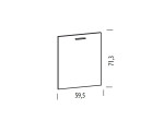 PATI dub cremona PF26 dvierka na umývačku riadu v šírke 60 a výške 72 cm