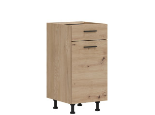 PATI dub artisan PK13/PF14, dolná kuchynská skrinka so zásuvkou 40 cm