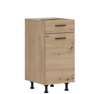 PATI dub artisan PK13/PF14, dolná kuchynská skrinka so zásuvkou 40 cm