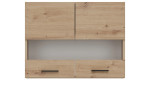 PATI dub artisan PK06/PF08 horná kuchynská skrinka so sklom 80 cm
