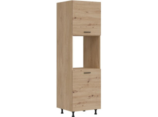 PATI dub artisan PK24/PF23 vysoká skrinka na vstavanú rúru v šírke 60 cm