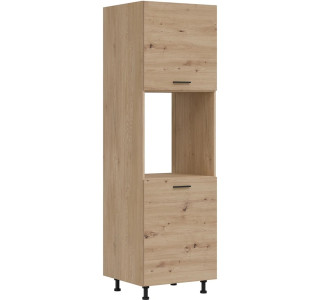 PATI dub artisan PK24/PF23 vysoká skrinka na vstavanú rúru v šírke 60 cm