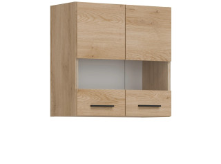 PATI dub cremona PK05/PF06 horná kuchynská skrinka so sklom 60 cm