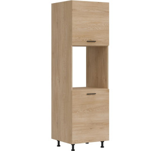 PATI dub cremona PK24/PF23 vysoká skrinka na vstavanú rúru v šírke 60 cm