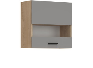 PATI svetlý grafit PK05/PF34 horná kuchynská skrinka so sklom 60 cm