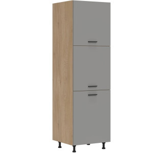PATI svetlý grafit PK24/PF23/PF24 vysoká potravinová skriňa 60 cm