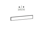 PATI CU01 predný sokel na spodné skrinky v dĺžke 200 cm a výške 10 cm PATI CU01 predný sokel na spodné skrinky v dĺžke 200 cm a výške 10 cm