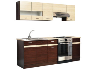 ELIZA 160/220 dub wenge/rijeka svetlá, kuchynská linka