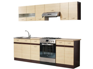 ELIZA 180/240 rijeka svetlá/dub wenge, kuchynská linka