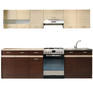 ELIZA 200/260 wenge/rijeka svetlá, kuchynská linka