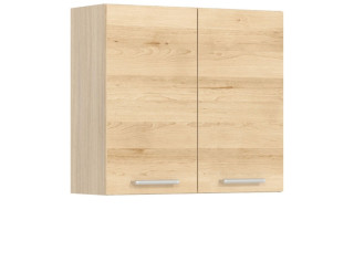 MODENA buk/biely lesk MD26/G80, horná skrinka v šírke 80 cm