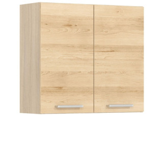 MODENA buk/biely lesk MD26/G80, horná skrinka v šírke 80 cm