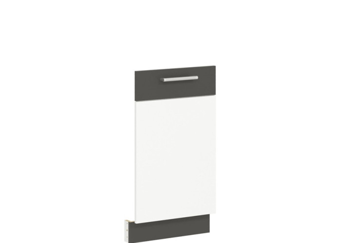 MODENA biely lesk/grafit matný MD23, dvierka na umývačku riadu v šírke 45cm