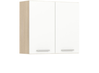 MODENA biely lesk/grafit matný MD26/G80, horná skrinka v šírke 80 cm