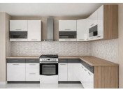 MODENA biely lesk/grafit matný