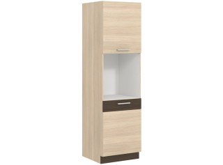 MODENA rijeka svetlá MD29/D60P, vysoká potravinová skrinka na vstavaný spotrebič v šírke 60 cm