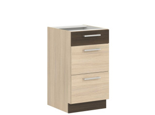 MODENA rijeka svetlá MD14/D45S3, dolná skrinka so zásuvkami v šírke 45 cm