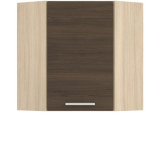 MODENA rijeka tmavá MD10/G60NW, horná rohová skrinka v šírke 60x60 cm