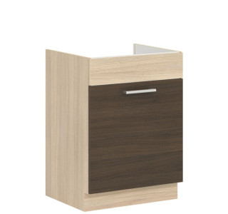 MODENA rijeka tmavá MD18/D60Z, dolná drezová skrinka v šírke 60 cm