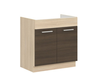 MODENA rijeka tmavá MD19/D80Z, dolná drezová skrinka v šírke 80 cm