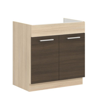 MODENA rijeka tmavá MD19/D80Z, dolná drezová skrinka v šírke 80 cm