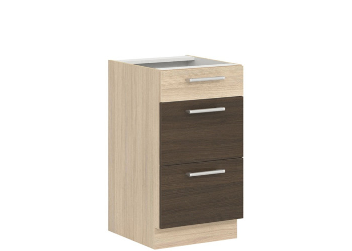 MODENA rijeka tmavá MD14/D45S3, dolná skrinka so zásuvkami v šírke 45 cm