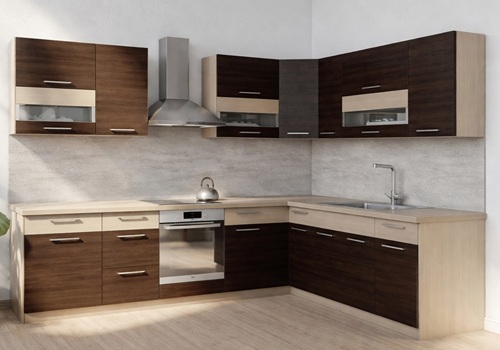 MODENA rijeka tmavá sektorová kuchyňa