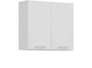 TIFFANY biely lesk T11/G80, horná skrinka v šírke 80 cm