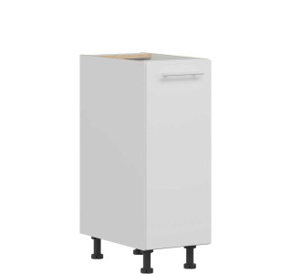 TIFFANY biely lesk T14/D30, dolná skrinka v šírke 30 cm