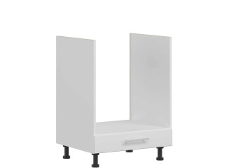 TIFFANY biely lesk T21/D60P, dolná skrinka na vstavanú rúru v šírke 60 cm