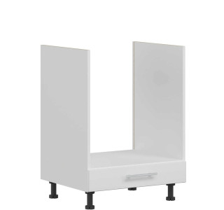 TIFFANY biely lesk T21/D60P, dolná skrinka na vstavanú rúru v šírke 60 cm