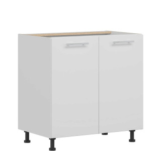 TIFFANY biely lesk T22/D80, dolná skrinka v šírke 80 cm