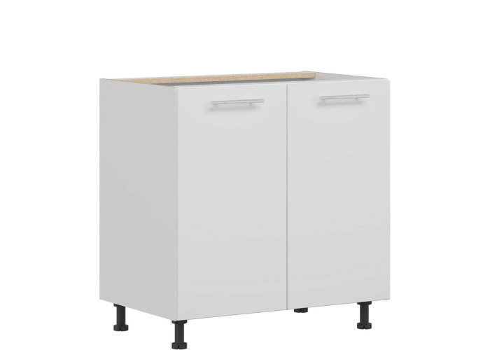 TIFFANY biely lesk T22/D80, dolná skrinka v šírke 80 cm