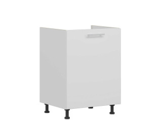 TIFFANY biely lesk T23/D60Z, dolná drezová skrinka v šírke 60 cm