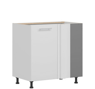 TIFFANY biely lesk T25/DNLP, dolná skrinka do rohu v rozmere 100 x 60 cm