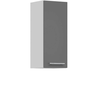 TIFFANY sivý lesk T02/G30, horná skrinka v šírke 30 cm