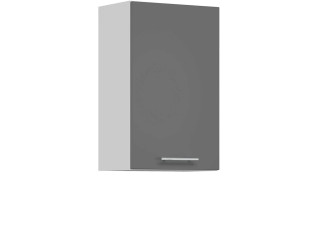 TIFFANY sivý lesk T04/G45, horná skrinka v šírke 45 cm